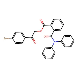 2-(4-Bromophenyl)-2-oxoethyl 2-[(diphenylamino)carbonyl]benzoate structure