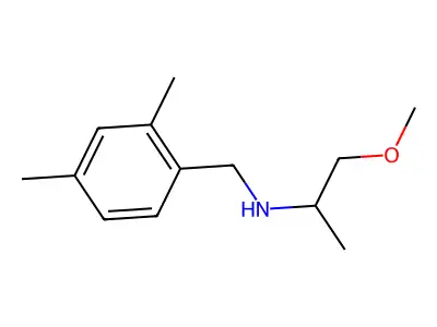 (2,4-Dimethylbenzyl)(2-methoxy-1-methylethyl)amine structure