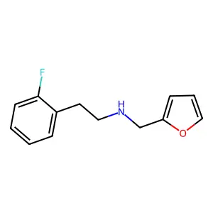 2-(2-fluorophenyl)-N-(furan-2-ylmethyl)ethanamine structure