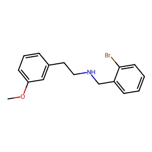 N-(2-bromobenzyl)-2-(3-methoxyphenyl)ethanamine structure