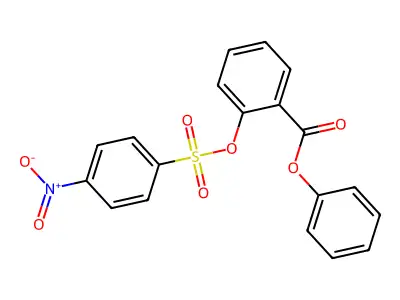 Phenyl 2-{[(4-nitrophenyl)sulfonyl]oxy}benzoate structure