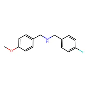 (4-Fluoro-benzyl)-(4-methoxy-benzyl)-amine structure