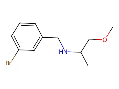(3-Bromobenzyl)(2-methoxy-1-methylethyl)amine structure