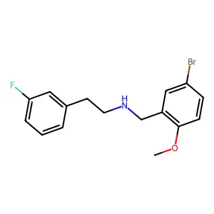 (5-Bromo-2-methoxybenzyl)[2-(3-fluorophenyl)ethyl]amine structure