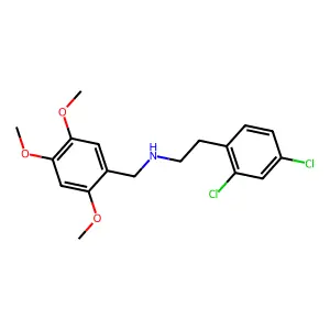 2-(2,4-dichlorophenyl)-N-(2,4,5-trimethoxybenzyl)ethanamine structure