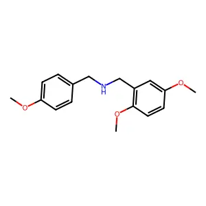 (2,5-Dimethoxybenzyl)(4-methoxybenzyl)amine structure