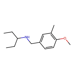 N-(4-甲氧基-3-甲基苄基)戊-3-胺 structure