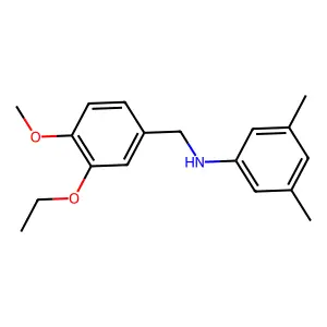 N-(3,5-Dimethylphenyl)-3-ethoxy-4-methoxybenzenemethanamine structure