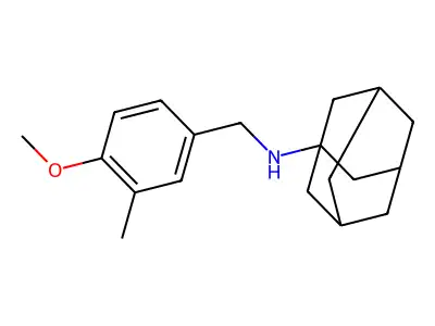 N-[(4-methoxy-3-methylphenyl)methyl]adamantan-1-amine structure