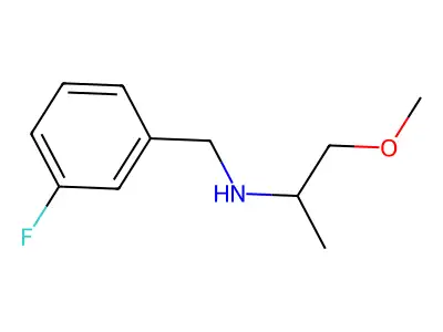 N-(3-fluorobenzyl)-1-methoxypropan-2-amine structure