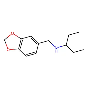 N-(1,3-benzodioxol-5-ylmethyl)pentan-3-amine structure