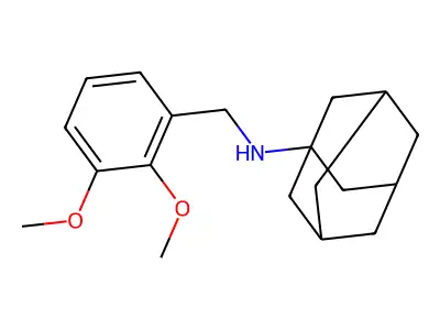 N-[(2,3-dimethoxyphenyl)methyl]adamantan-1-amine structure
