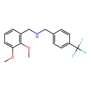 N-[(2,3-dimethoxyphenyl)methyl]-1-[4-(trifluoromethyl)phenyl]methanamine structure