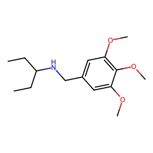 N-(3,4,5-三甲氧基苄基)戊-3-胺 structure