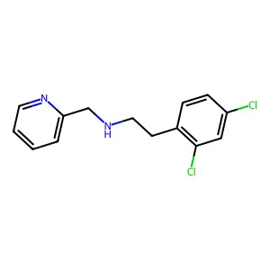 2-(2,4-dichlorophenyl)-N-(pyridin-2-ylmethyl)ethanamine structure