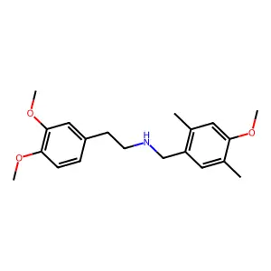 [2-(3,4-Dimethoxyphenyl)ethyl][(4-methoxy-2,5-dimethylphenyl)methyl]amine structure