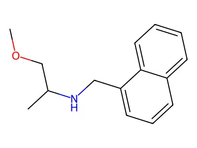 1-methoxy-N-(naphthalen-1-ylmethyl)propan-2-amine structure