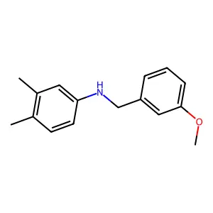 N-(3,4-Dimethylphenyl)-N-(3-methoxybenzyl)amine structure