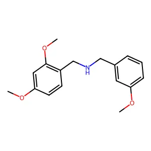 (2,4-Dimethoxy-benzyl)-(3-methoxy-benzyl)-amine structure