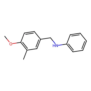 N-(4-methoxy-3-methylbenzyl)aniline structure