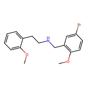 N-(5-bromo-2-methoxybenzyl)-2-(2-methoxyphenyl)ethanamine structure