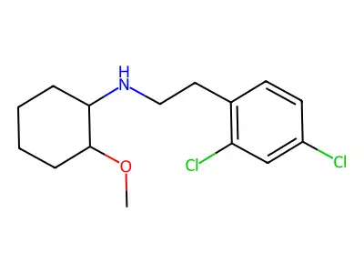 N-[2-(2,4-dichlorophenyl)ethyl]-2-methoxycyclohexanamine structure