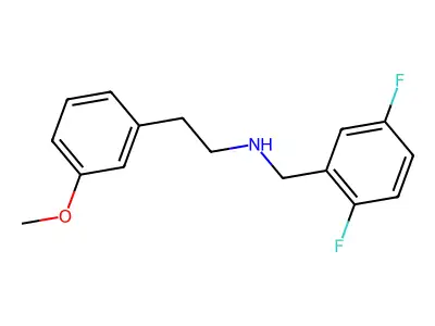 N-[(2,5-difluorophenyl)methyl]-2-(3-methoxyphenyl)ethanamine structure