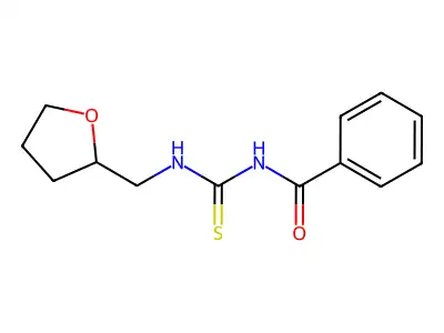 N-Benzoyl-N'-(tetrahydro-2-furanylmethyl)thiourea structure