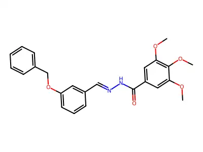3,4,5-trimethoxy-N-[(3-phenylmethoxyphenyl)methylideneamino]benzamide structure