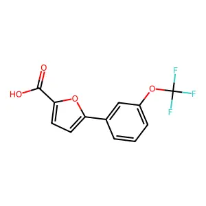 5-[3-(Trifluoromethoxy)phenyl]-2-furoic acid structure
