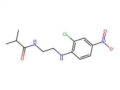 N-[2-(2-chloro-4-nitroanilino)ethyl]-2-methylpropanamide structure