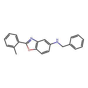 N-benzyl-2-(2-methylphenyl)-1,3-benzoxazol-5-amine structure