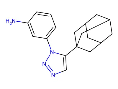 3-[5-(1-Adamantyl)triazol-1-yl]aniline structure