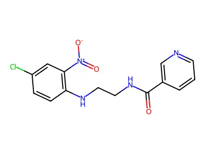 N-[2-(4-chloro-2-nitroanilino)ethyl]pyridine-3-carboxamide structure