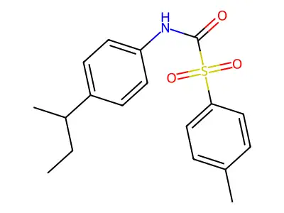 {[4-(Butan-2-yl)phenyl]amino}[(4-methylphenyl)sulfonyl]methanone structure