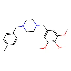 1-(4-Methylbenzyl)-4-(3,4,5-trimethoxybenzyl)piperazine structure