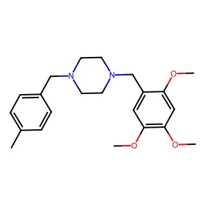 1-[(4-Methylphenyl)methyl]-4-[(2,4,5-trimethoxyphenyl)methyl]piperazine structure