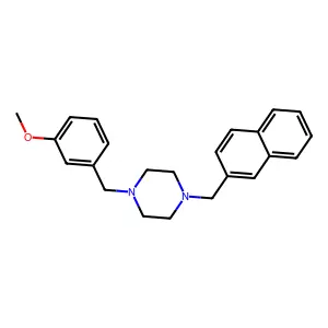 1-(3-Methoxybenzyl)-4-(naphthalen-2-ylmethyl)piperazine structure
