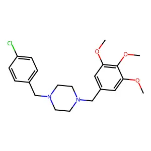 1-(4-Chlorobenzyl)-4-(3,4,5-trimethoxybenzyl)piperazine structure