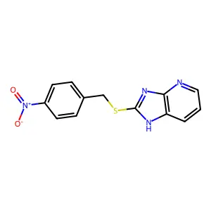 2-[(4-nitrobenzyl)sulfanyl]-3H-imidazo[4,5-b]pyridine structure