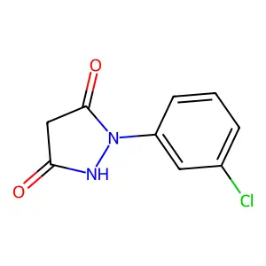 1-(3-Chlorophenyl)pyrazolidine-3,5-dione structure