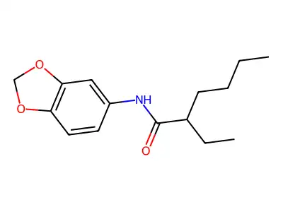 N-(1,3-benzodioxol-5-yl)-2-ethylhexanamide structure