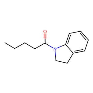 1-(2,3-Dihydroindol-1-yl)pentan-1-one structure