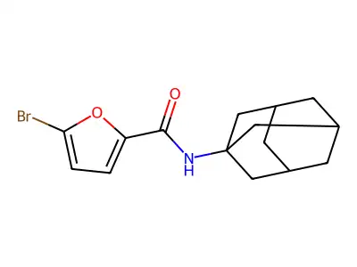 N-(1-adamantyl)-5-bromofuran-2-carboxamide structure