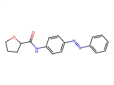 N-{4-[(E)-phenyldiazenyl]phenyl}tetrahydrofuran-2-carboxamide structure