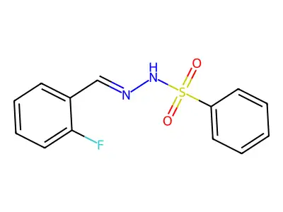 N'-[(2-fluorophenyl)methylidene]benzenesulfonohydrazide structure