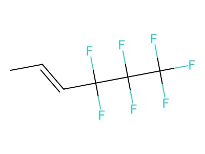 1-Propenylperfluoropropane structure