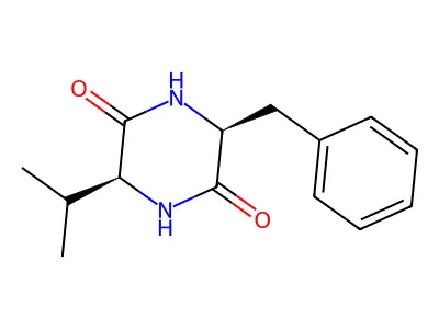 3-Benzyl-6-isopropyl-2,5-piperazinedione structure