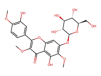 矢车菊苷 structure