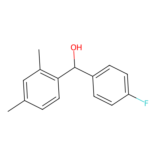 (2,4-Dimethylphenyl)(4-fluorophenyl)methanol structure